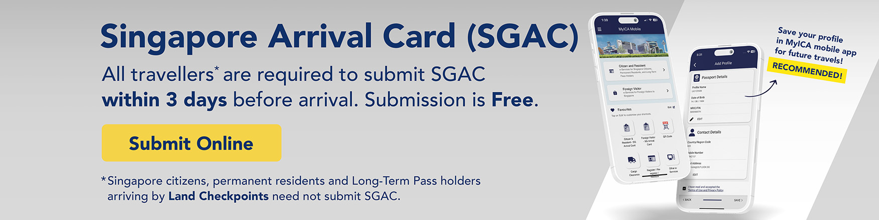 Submit SGAC within 3 days