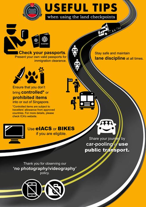 ICA | Travellers Advised To Plan Journey When Using Land Checkpoints